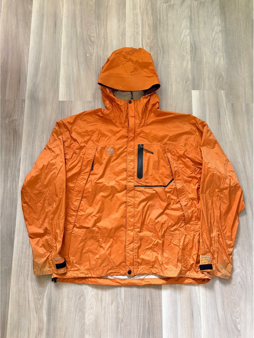Vintage 2000's Mountain Hardwear Orange Rain Shell Jacket
